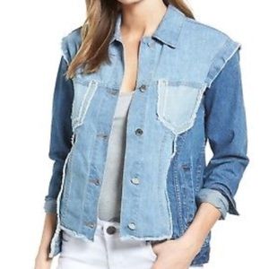 RD Style Patchwork Denim Jacket NWT MEDIUM